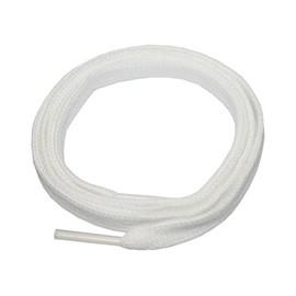 Boot Laces Shoelaces Cotton 120 cm 9 mm Flat White (0011)