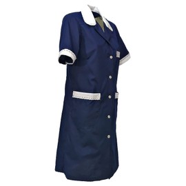 fratelliditalia.org Women's Maid Housemaid Cleaning Work Short Sleeve Apron, Black, UK 18