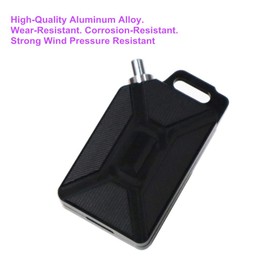 3D CNC Oil Tank Shape Motorcycle Key Head Cover Keychain Head (Black)