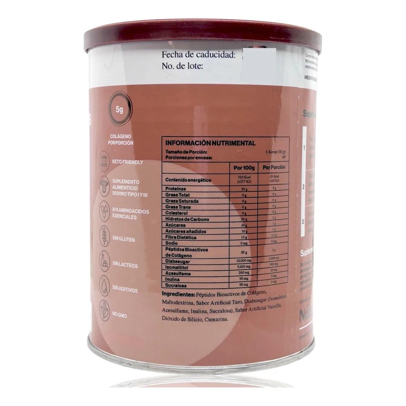 Péptidos De Colágeno Crema P/café 400 G Taro G-prot