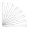 ZEONHEI 40 PCS 30cm Clear Ruler Multipack Plastic Measuring Rulers,