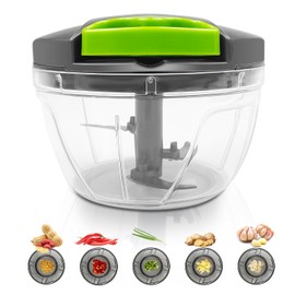 Dunkwckore 520 ml Gemüseschneider, Zwiebelschneider Manuell, Zwiebel Zerkleinerer Küche, Multizerkleinerer mit Seilzug, Zwiebelhacker, Gemüseschneider, Onion Chopper, Zwiebel Schneider, Onion Cutter