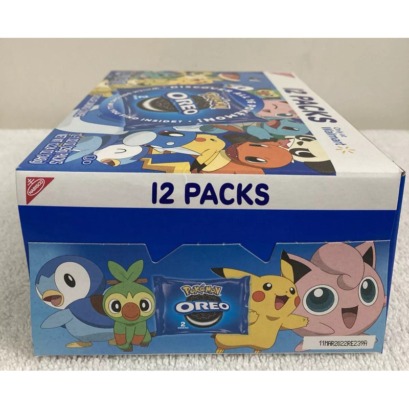 Oreo Pokémon 25th Anniversary Oreo 12pk Box Sealed Rare HTF