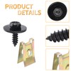 Hoypeyfiy 20 Pack Self-Tapping Screw Sheet Metal Clip Fixing Accessories