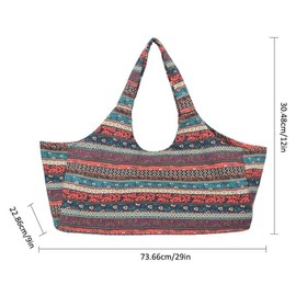 Mu Mianhua Yoga Mat Bag with Large Pocket and Zip Pocket Fits Most Mats