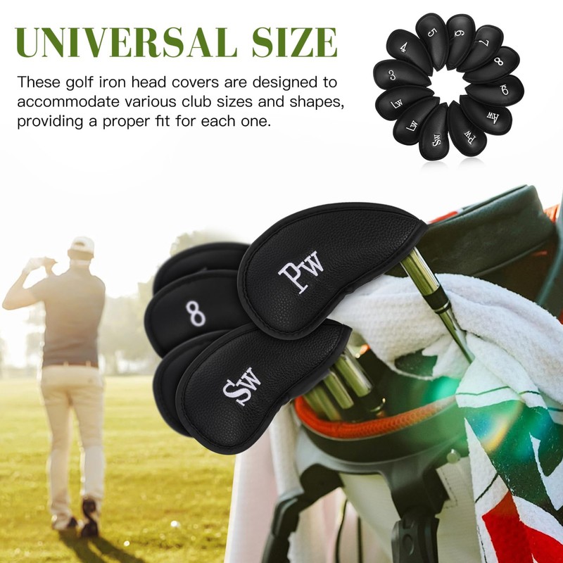 YARNOW 12 Pcs Golf Club Head Covers Golf Covers with