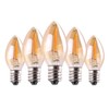 C7 LED Bulb, 0.5W Light Candle Bulbs, Amber Glow 5w