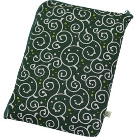 Keisui Dot Arabesque Goshuin Book L-Shaped Pouch, Green
