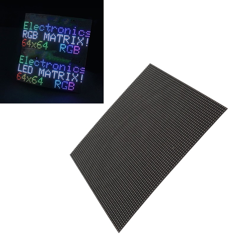 RGB LED Matrix Panel 64x64 3mm Pitch Colorful Image Animation