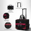 HAUTMEC 18" Rolling Tool Bag With Wheels Portable Toughbuilt Tool