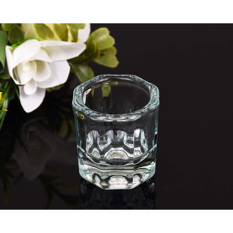 SCSpecial Dappen Dish 2 Pieces Acrylic Liquid Powder Crystal Glass