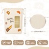 Stnopw Reusable Beeswax Bread Bag with Clear Window, Large Stand-Up