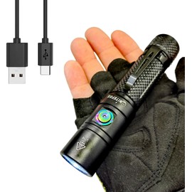 Nitefox Rechargeable LED Flashlight Bright Pocket Flashlight 1500LM Handheld Flashlight Waterproof for Everyday Carry Indoor/Outdoor Hiking,Camping,Security,Emergency...