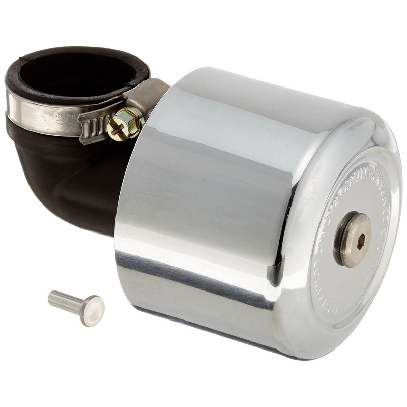 キタコ(KITACO) スーパーパワーフィルター クロームメッキ φ35 エルボ90° 汎用 515-0600353