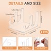 Affbei 8 Pcs Acrylic Dinnerware Display Stand - 4 Pcs