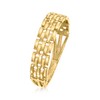 Canaria 10kt Yellow Gold Panther-Link Ring. Size 5