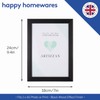 Happy Homewares Contemporary and Stylish Black Veneer Wood Effect A5