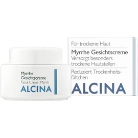 ALCINA Myrrh Face Cream - 1 x 100 ml - Dry Skin - Provides Especially Dry Skin - Reduces Dryness Wrinkles