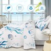 Invoibler Coastal Quilt Set King Size Beach Quilt Bedding Set