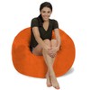 Chill Sack Memory Foam Bean Bag Chair, 3-Feet, Orange Micro