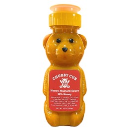 Chubby Cub, Honey Mustard Sauce - 50% Honey, 10oz, Premium Gourmet Condiment
