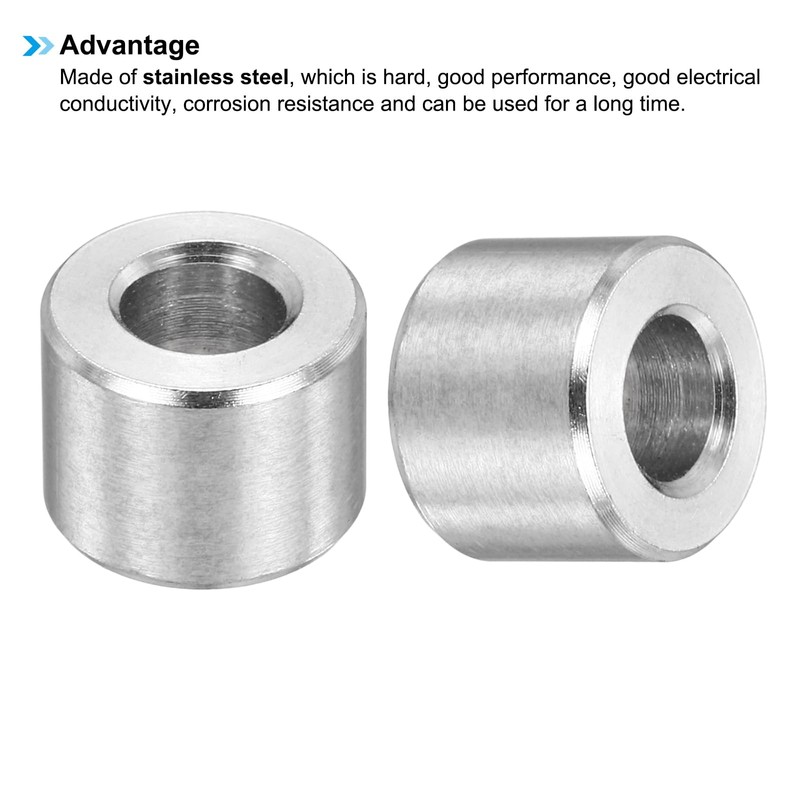 PATIKIL M4 Stainless Steel Spacers, 12Pcs Metal Spacer 4mm ID