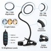 LED Magnifying Glass Lamp for Close Work – 5X/10X Lighted