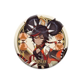Haragami Rizuki Port Series Character Can Badge Spicy Flame