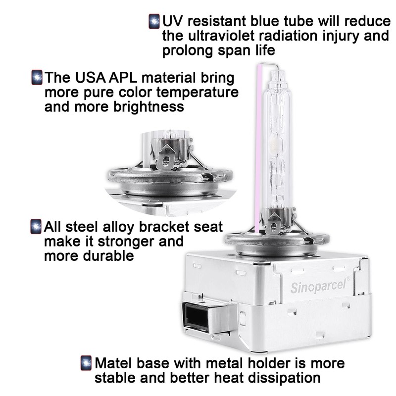 Sinoparcel D1S/D1R Xenon HID Headlight Bulb - 10000K 35W High
