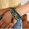 LAKIYOYO Turquoise Western Bracelets Vintage Stackable Western Cowgirl Bracelets Boho