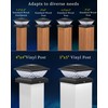 Ofuray Solar Post Cap Lights,4Pack Fence Deck Post Cap Solar