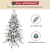5 FT Snow Flocked Slim Fir Christmas Tree with 671