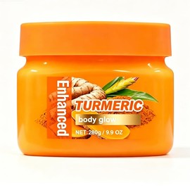 Exfoliante corporal de cúrcuma, exfoliante suave para una textura de piel suave y brillante, piel hidratada para mujeres y hombres