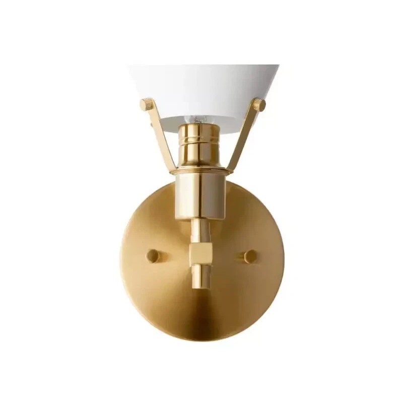 Home Decorators Collection Granville Collection Gold & White Wall Sconce