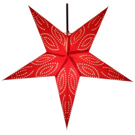 Guru-Shop Foldable Advent Luminous Paper Star, Cassiopeia Christmas Star, Window Decoration Star , 7 Tips