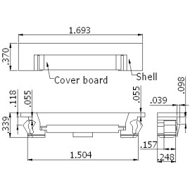 VISION INDUSTRIES Set of 10 PCS WINDOW SASH WEEP HOLE COVER 1222AGD