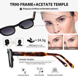 H HELMUT JUST Sunglasses Mens Womens Vintage Round Porlarized Lenses Designer Eyewear