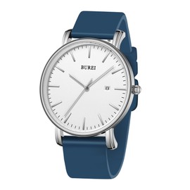 BUREI Men Watches Fashion Minimalist Analog Calendar Quartz Waterproof Watches for Men Women Student.