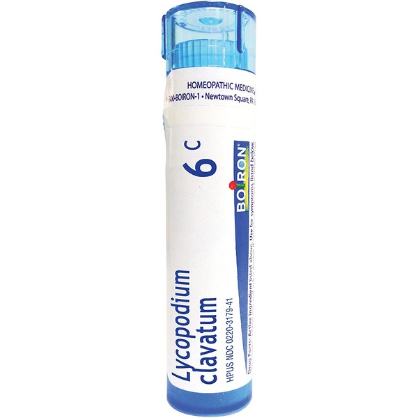 Boiron Lycopodium Clavatum 6C (Pack of 5), Homeopathic Medicine for Bloating and Gas