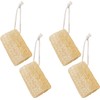 Esponja de lufa orgánica 4 unidades exfoliante natural exfoliante corporal
