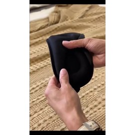 Antifaz para Dormir Ergonómico Negro Espuma Memoria Ajustable Bloquea Luz                                                                             