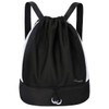 RYACO Drawstring Bags Drawstring Gym Bag Water-Resistant Sports Backpack, String