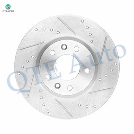 PM Auto Set of 4 Front 299mm-Rear 280mm Drilled Slotted Brake Disc Rotors For 2006-2011 Mercury Milan
