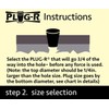 Plug-R 1 1/8" Asphalt Plugs, 25 Pack - Quick Fix