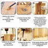 GIONAR Wooden Dowel Centring Tips Set, 6 mm, 8 mm,