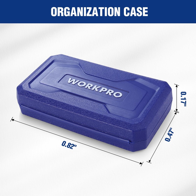 WORKPRO Impact Grade Socket Adapter Set (Basic/Swivel/Long), 1/4", 3/8", &