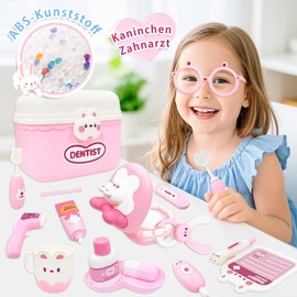 VBACALA Doctor's Case Children from 3 Years, Doctor's Case Children, Dentist Toy Children, Rabbit Dentist Toy, Doctor Case, Children's Doctor's Case, Role Play for Children 3+ Years