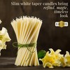 Danilovo Thin Taper Beeswax Candles - Honey-Scented, Decorative Candles Ideal