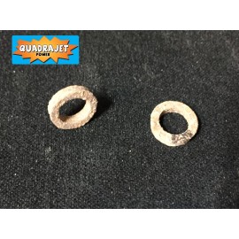 Unbranded Quadrajet idle compensator gasket. Round cork pair. NEW item Quadrajet Power LLC