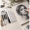 52PCS Blending Stumps Set, Sketch Drawing Smudge Tools with Sandpaper